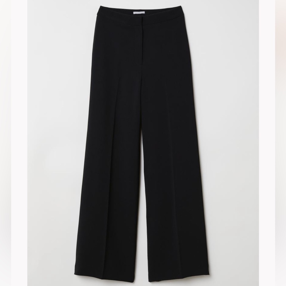 H&M Black Wide leg Pants Size 8